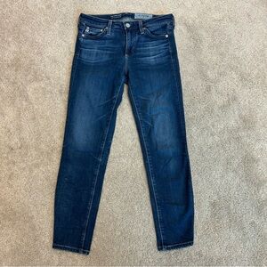 AG Adriano Goldschmied The Prima Crop mid-rise cigarette crop denim jeans Sz 25